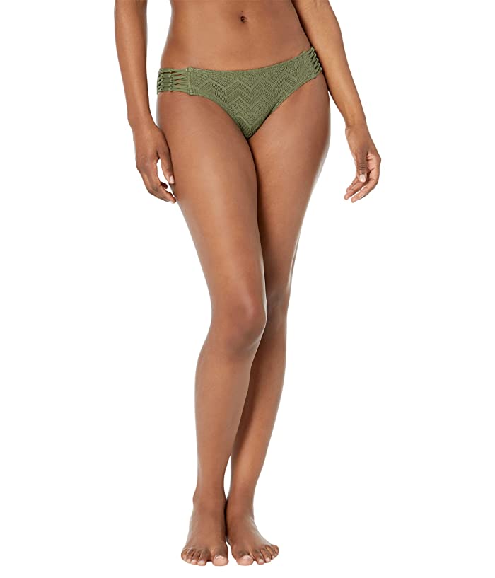 Vince Camuto Women's Crochet Lace Bikini Swim Bottom in Safari Green | Size Small | HerRoom.com - Bellso